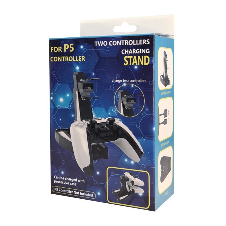 Βάση Φόρτισης 2x DualSense PS5 Μαύρο(AK286C)