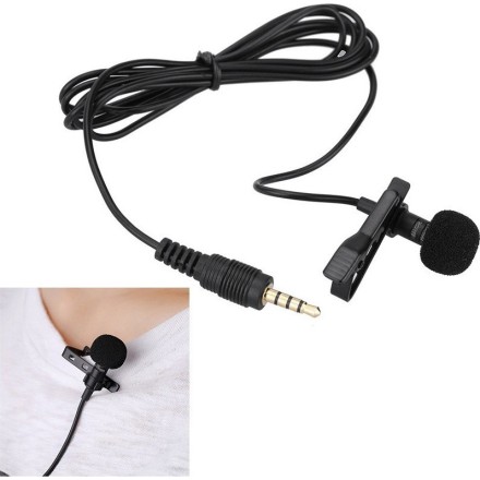 POWERTECH Καλώδιο 3.5mm με ενσωματωμένο clip-on μικρόφωνο, 1.5m(CAB-J034)