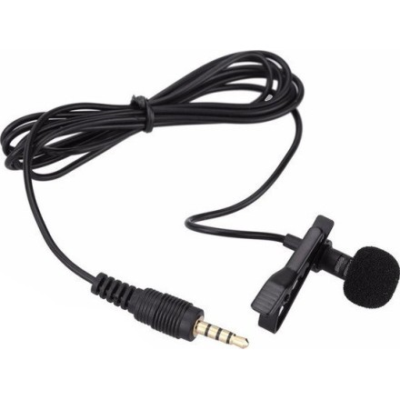 POWERTECH Καλώδιο 3.5mm με ενσωματωμένο clip-on μικρόφωνο, 1.5m(CAB-J034)