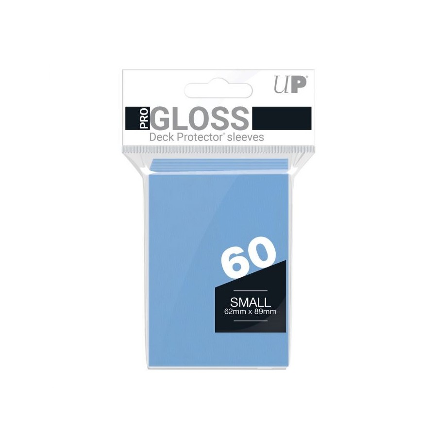 PRO-Gloss 60ct Small Deck Protector sleeves: Light Blue