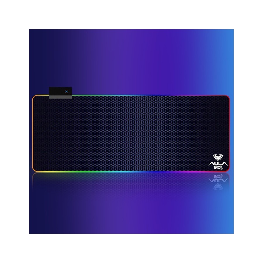 Aula F-X5 Gaming Mouse Pad XXL 800mm με RGB Φωτισμό Μαύρο(17526)