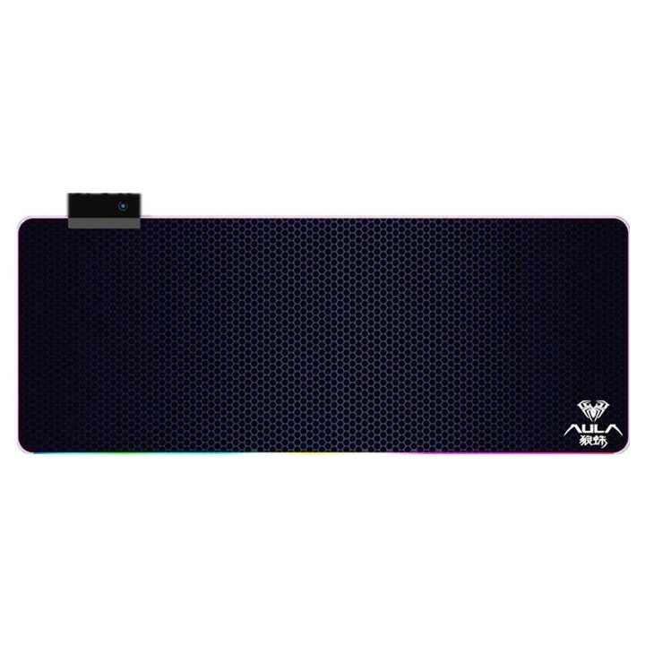 Aula F-X5 Gaming Mouse Pad XXL 800mm με RGB Φωτισμό Μαύρο(17526)