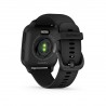 Garmin Venu Sq 2 Music Edition Aluminium 40mm Αδιάβροχο Smartwatch με Παλμογράφο Black (010-02700-10)