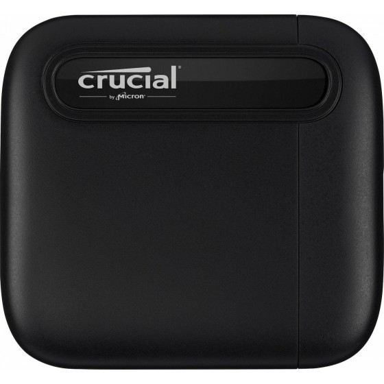 Crucial X6 USB 3.1 / USB-C Εξωτερικός SSD 500GB 2.5" Μαύρο(CT500X6SSD9)