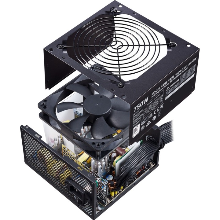CoolerMaster MWE 750 White V2 750W Τροφοδοτικό Υπολογιστή Full Wired 80 Plus Standard(MPE-7501-ACABW-EU)
