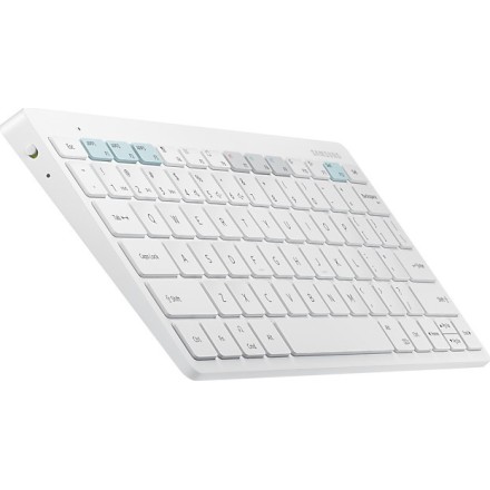 Samsung Multi Trio Ασύρματο Bluetooth Πληκτρολόγιο Αγγλικό US Λευκό(EJ-B3400UWEGEU)