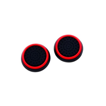 Σετ Τάπες Σιλικόνης για Joystick Χειριστηρίων PS, PS2, PS3, PS4, XBOX ONE - Μαύρο, Κόκκινο 2τμχ