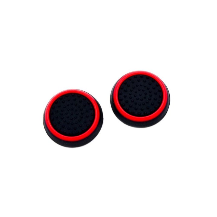 Σετ Τάπες Σιλικόνης για Joystick Χειριστηρίων PS, PS2, PS3, PS4, XBOX ONE - Μαύρο, Κόκκινο 2τμχ