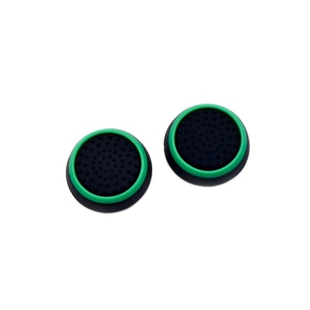 Σετ Τάπες Σιλικόνης για Joystick Χειριστηρίων PS, PS2, PS3, PS4, XBOX ONE - Μαύρο, Πράσινο 2τμχ
