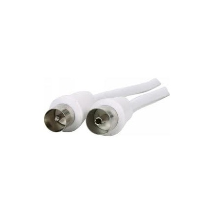 Καλώδιο Coaxial κεραίας RF τηλεόρασης ANTENNA CABLE M/F white 3M