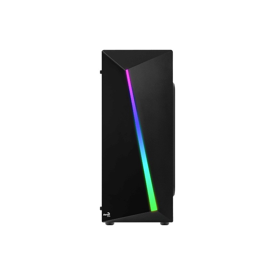 AEROCOOL PC case mid tower SHARD-G, 194x444x423.5mm, 4x RGB fan, μαύρο