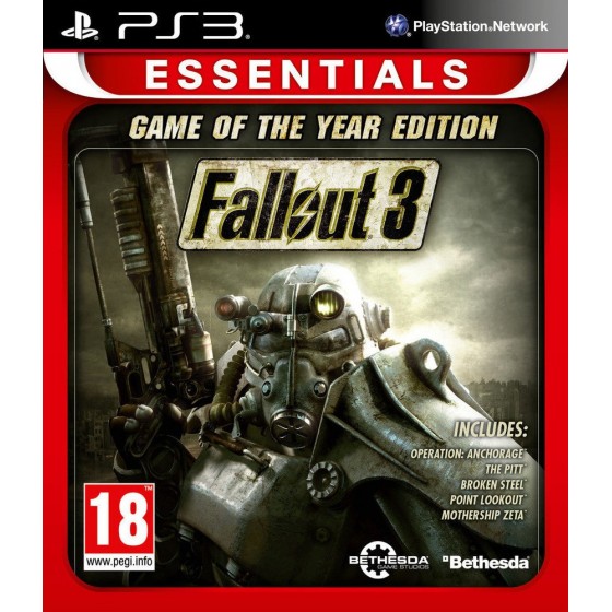 Fallout 3: Game of the Year Edition (Essentials) PS3 GAMES