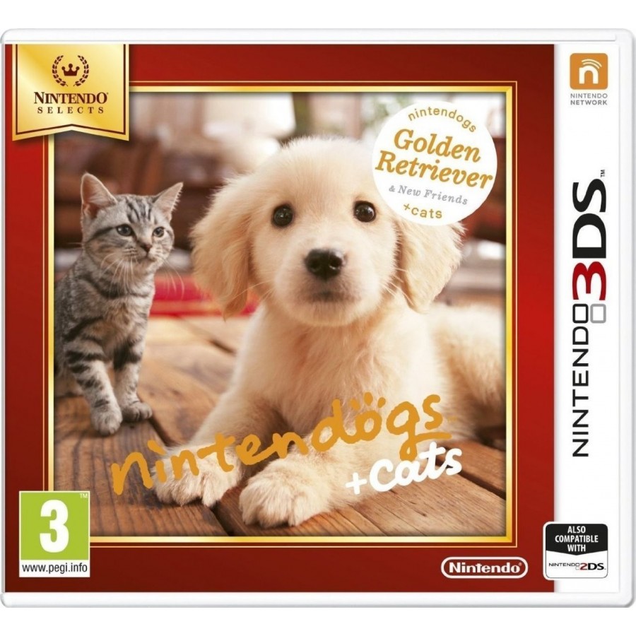 Nintendogs + Cats Golden Retriever & New Friends Nintendo Selects Edition 3DS Game
