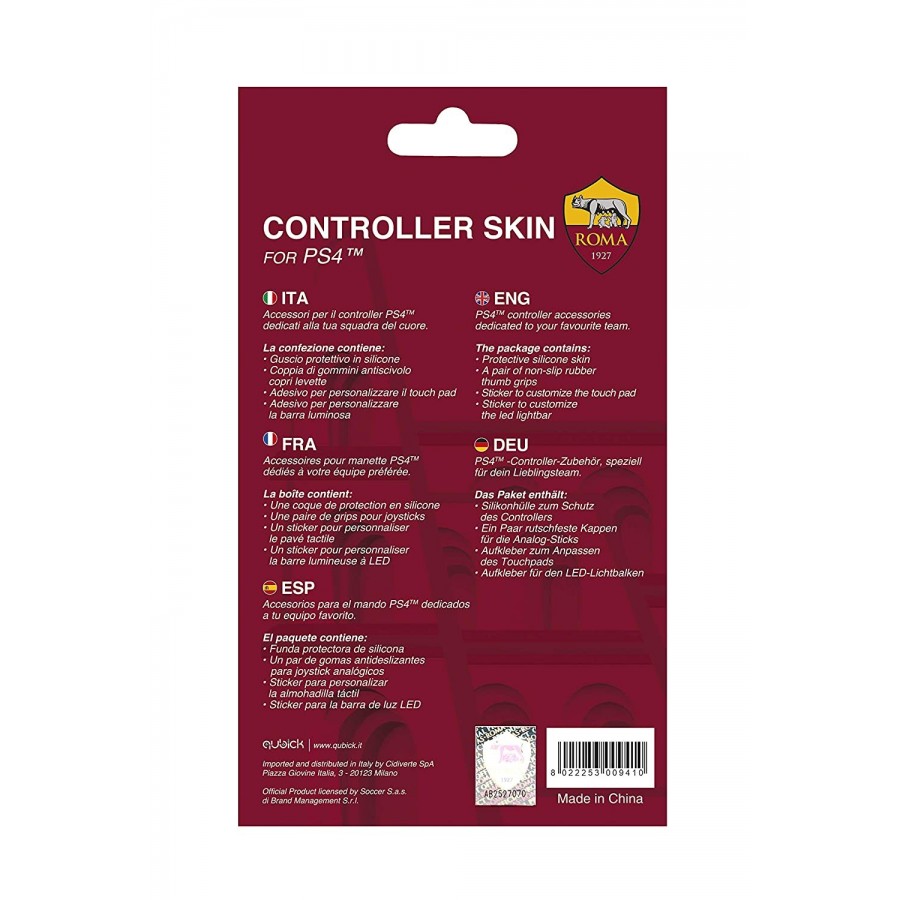 AS Roma Controller Kit - Playstation 4 (Controller) Skin /PS4 (PS4) Προστατευτική σέτ για το PS4