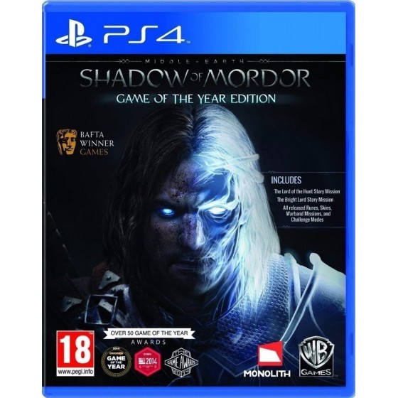 Middle Earth: Shadow Of Mordor Game of The Year Edition PS4 Game Used-Μεταχειρισμένο(CUSA-02152)