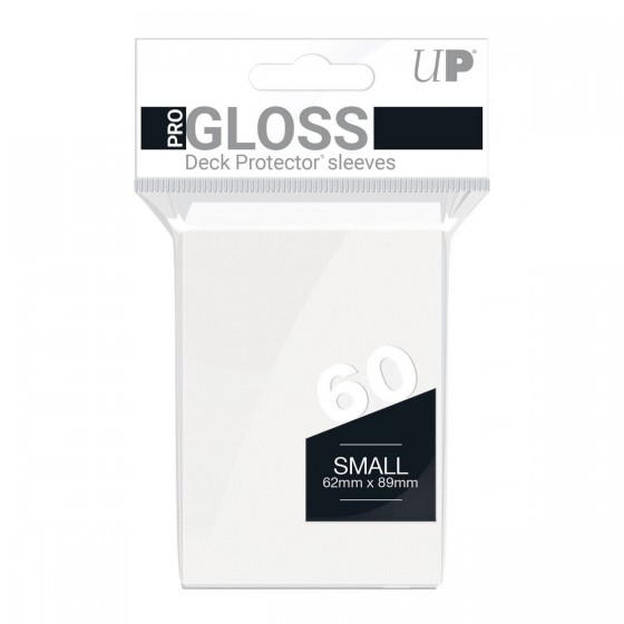Ultra PRO Gloss White Small Deck Protector Sleeves 60 τεμάχια(REM82963)