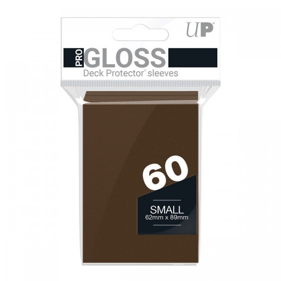 Ultra PRO Gloss Brown Small Deck Protector Sleeves 60 Τεμάχια (REM84028)