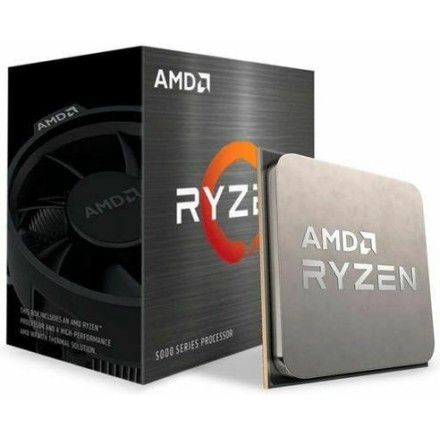 AMD Ryzen 5 5600X 3.7GHz Επεξεργαστής 6 Πυρήνων για Socket AM4 σε Κουτί με Ψύκτρα(100-100000065BOX)