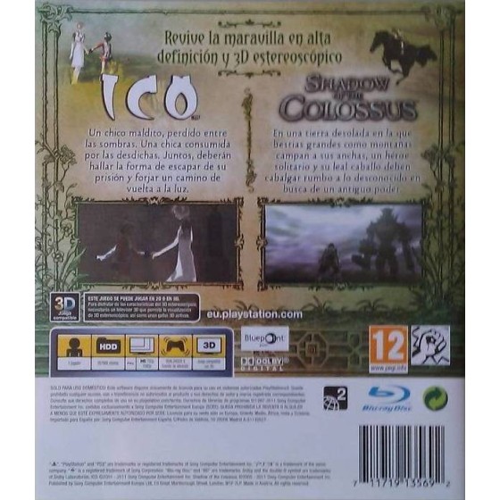 The ICO & Shadow of the Colossus Collection PS3 Game