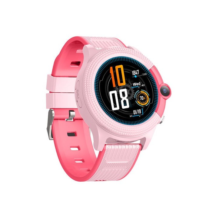 INTIME GPS smartwatch για παιδιά IT-053, 1.28", camera, 4G, IPX7, ροζ