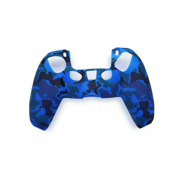 Θήκη Σιλικόνης για Χειριστήριο PS5 Blue Camouflage