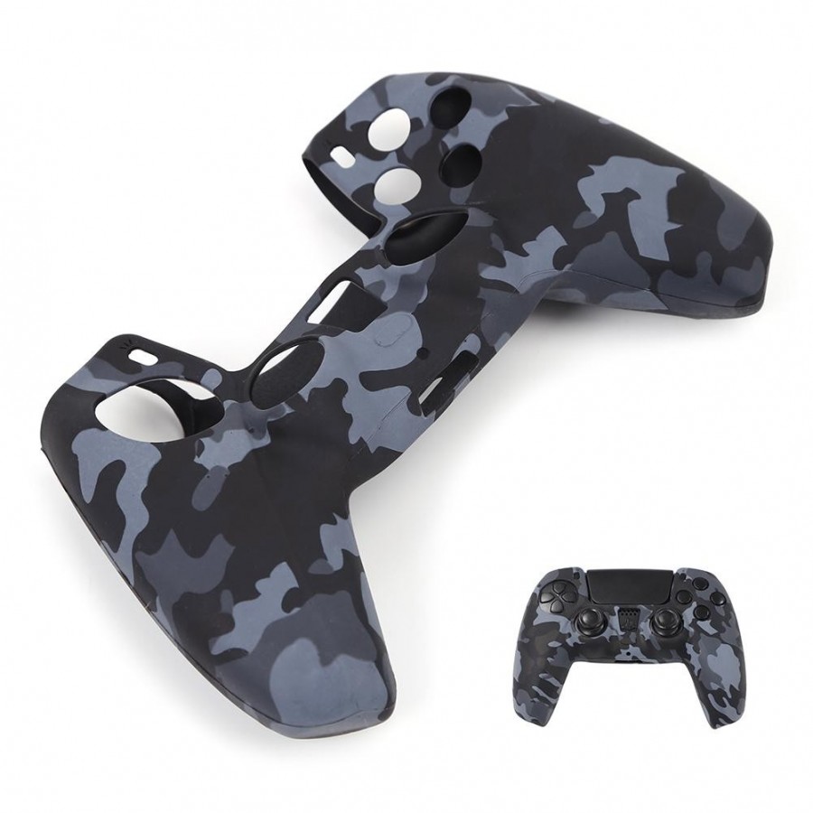 Θήκη Σιλικόνης για Χειριστήριο PS5 Grey Camouflage