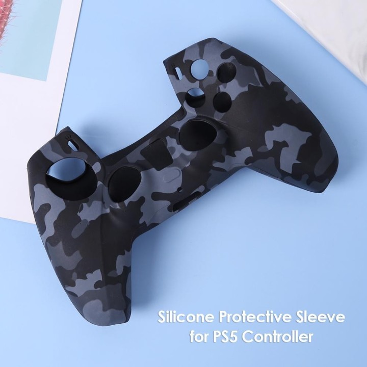 Θήκη Σιλικόνης για Χειριστήριο PS5 Grey Camouflage