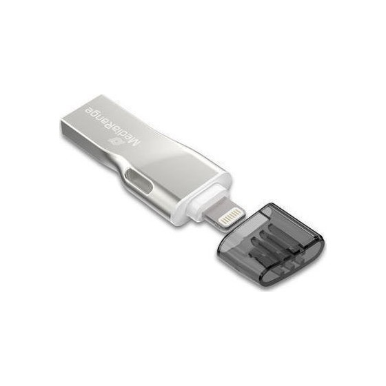 MediaRange USB 3.0 Combo Flash Drive with Apple Lightning plug 32GB (MR982)