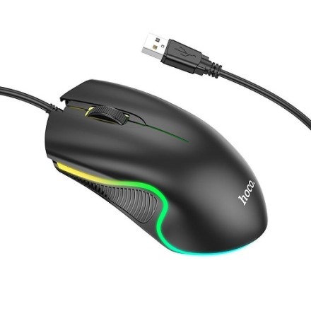 Hoco GM19 RGB Gaming Ποντίκι Μαύρο