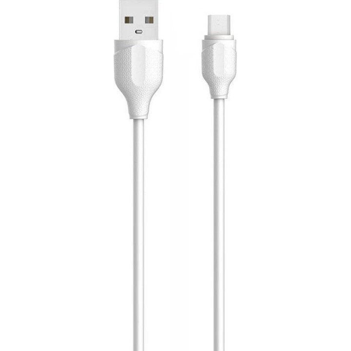 Ldnio LS371 Regular USB 2.0 to micro USB Cable Λευκό 1m