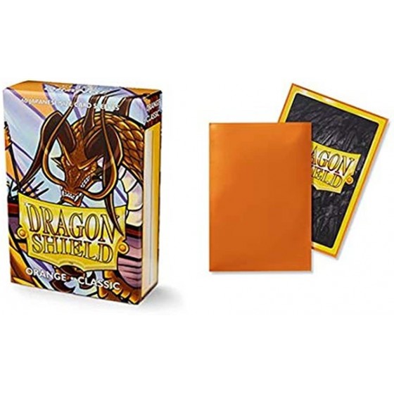 DRAGON SHIELD CLASSIC SMALL SIZE ORANGE SLEEVES 60-CT(AT-10613)