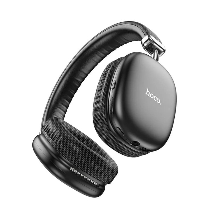 Hoco W35 Ασύρματα/Ενσύρματα Over Ear Ακουστικά με 40 ώρες Λειτουργίας Μαύρα
