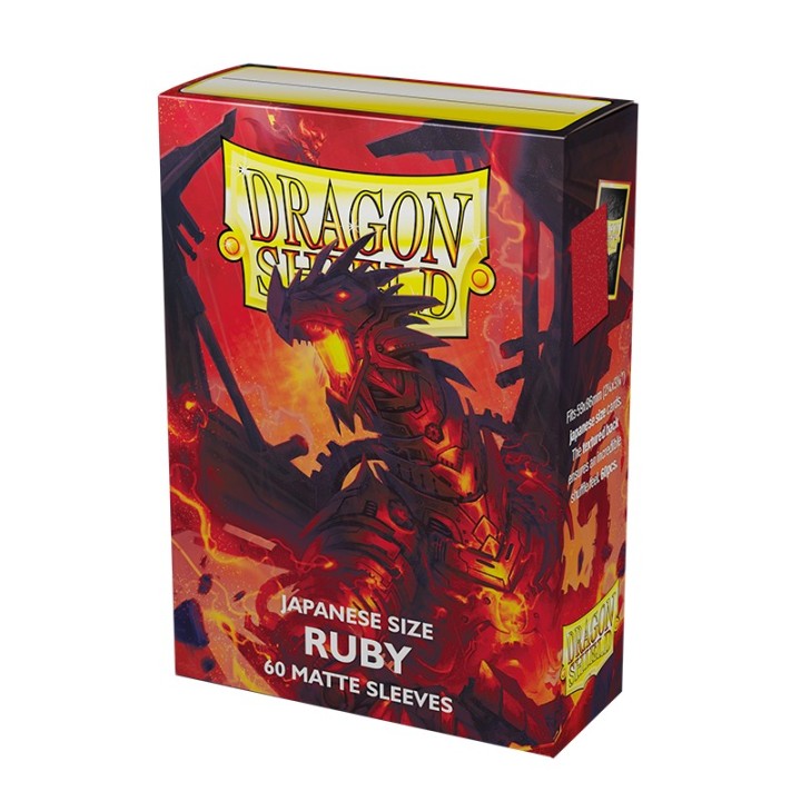 DRAGON SHIELD SMALL MATTE RUBY SLEEVES 60CT(ART11137)