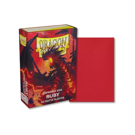 DRAGON SHIELD SMALL MATTE RUBY SLEEVES 60CT(ART11137)