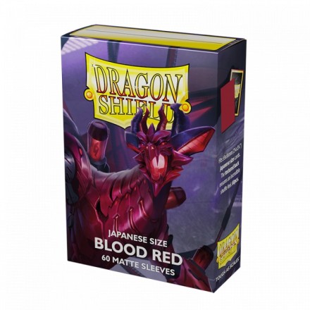 DS SMALL MATTE BLOOD RED SLEEVES 60CT(ART11150)