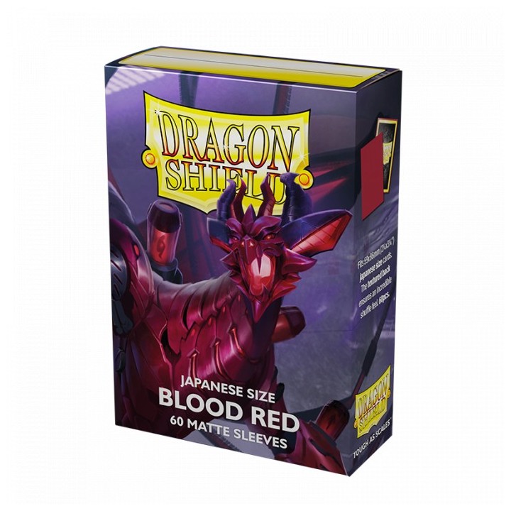 DS SMALL MATTE BLOOD RED SLEEVES 60CT(ART11150)