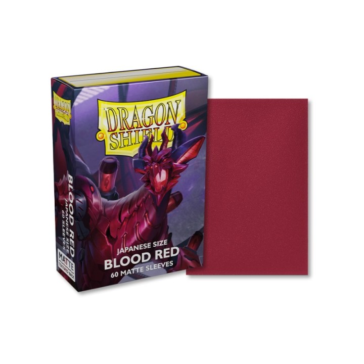 DS SMALL MATTE BLOOD RED SLEEVES 60CT(ART11150)
