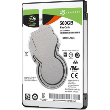 Seagate Firecuda 500GB HDD Σκληρός Δίσκος 2.5" SATA III 5400rpm με 128MB Cache για Laptop / Desktop/PS4(ST500LX025)