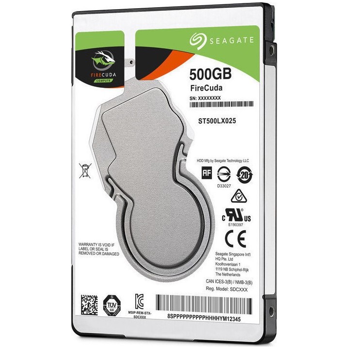 Seagate Firecuda 500GB HDD Σκληρός Δίσκος 2.5" SATA III 5400rpm με 128MB Cache για Laptop / Desktop/PS4(ST500LX025)