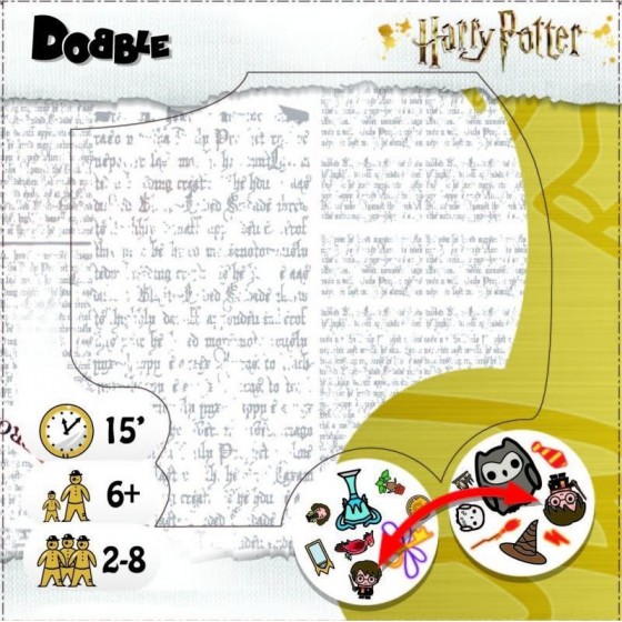 Kaissa Επιτραπέζιο Παιχνίδι Dobble Harry Potter για 2-8 Παίκτες 6+ Ετών(KA113099)