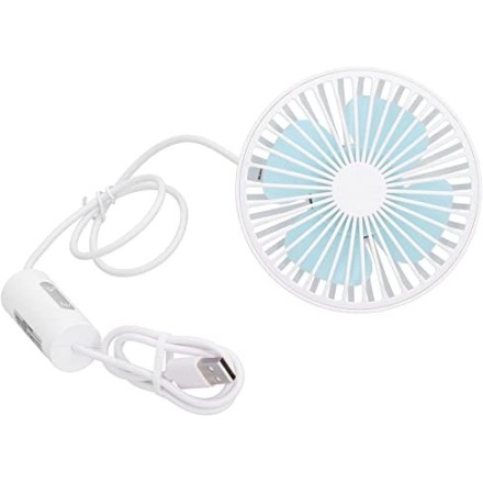 Portable Car Air Outlet Electric Cooling Fan with LED Light GXZ-F829(White)