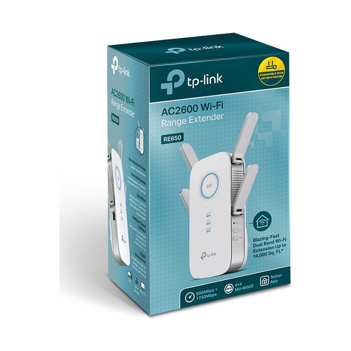 TP-LINK RE650 v1 WiFi Extender Dual Band (2.4 & 5GHz) 2600Mbps  TP-LINK RE650 v1 WiFi Extender Dual Band (2.4 & 5GHz) 2600Mbps