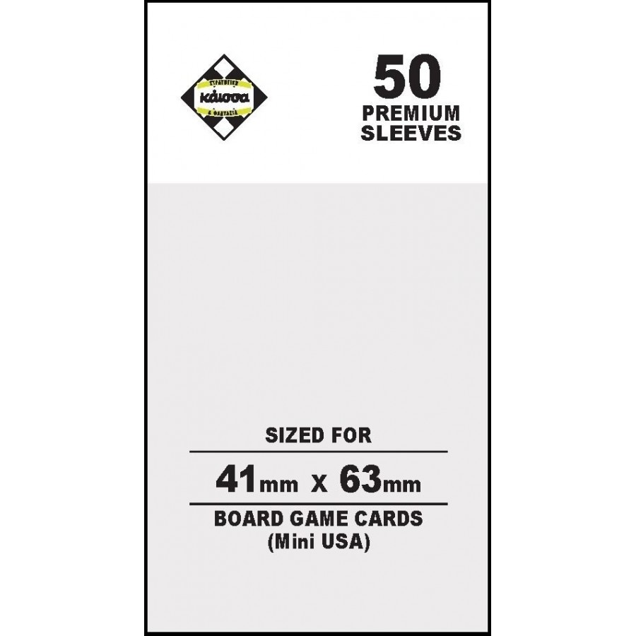 Kaissa 50 Premium Θήκες Για Κάρτες Sleeves Μέγεθος Mini USA 41x63mm(KA112301)