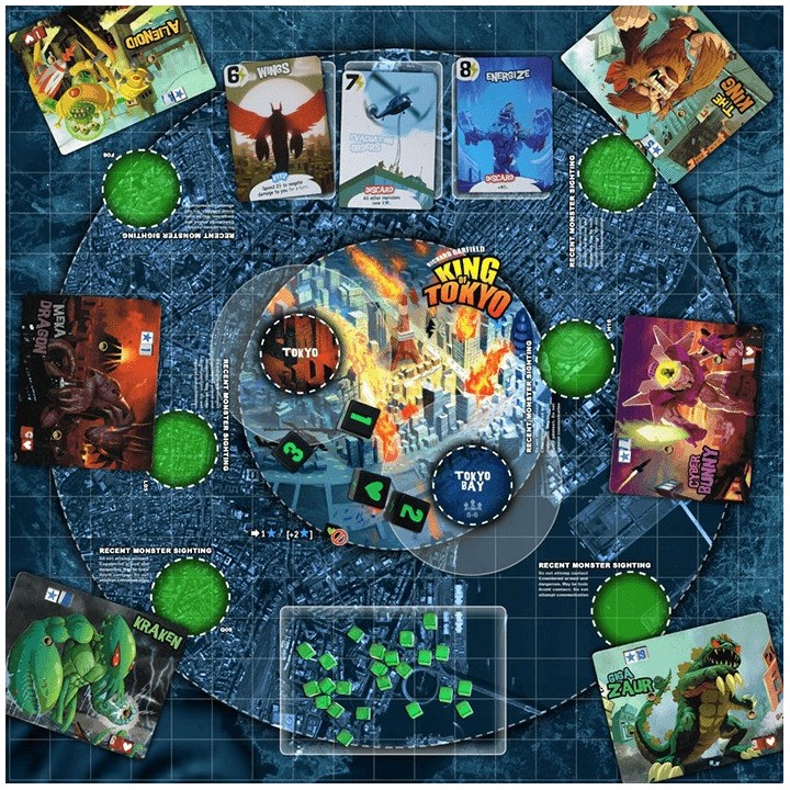 Kaissa Επιτραπέζιο Παιχνίδι King of Tokyo 2018 New Edition για 2-6 Παίκτες 8+ Ετών(KA112776)