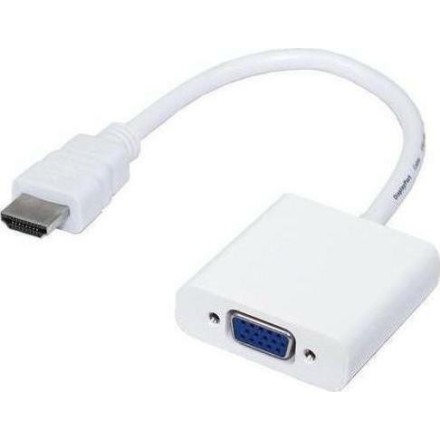 Adapter HDMI to VGA + AUDIO cable White (18254)