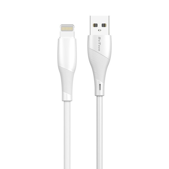 De Tech DE-44i3 USB-A to Lightning Cable Λευκό 3m (40271)