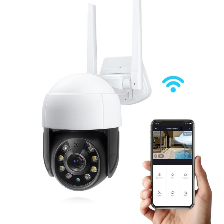 Tuya PST-C18B-3MP IP Κάμερα Παρακολούθησης Wi-Fi Full HD WIFI+ Αδιάβροχη (91027)