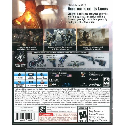 Homefront The Revolution PS4 GAMES Used-Μεταχειρισμένο(CUSA-00938)