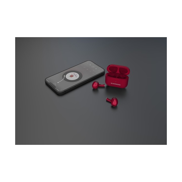 Riversong True Wireless Earbuds Air Mini Pro Red Magenta(EA208R)