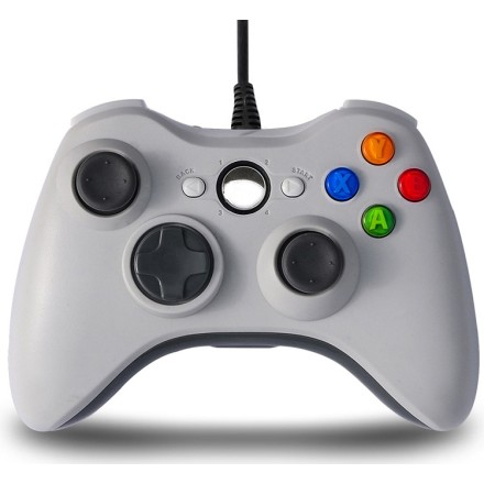 Ενσύρματο Gamepad για PC / Xbox 360 Λευκό HS-USB122